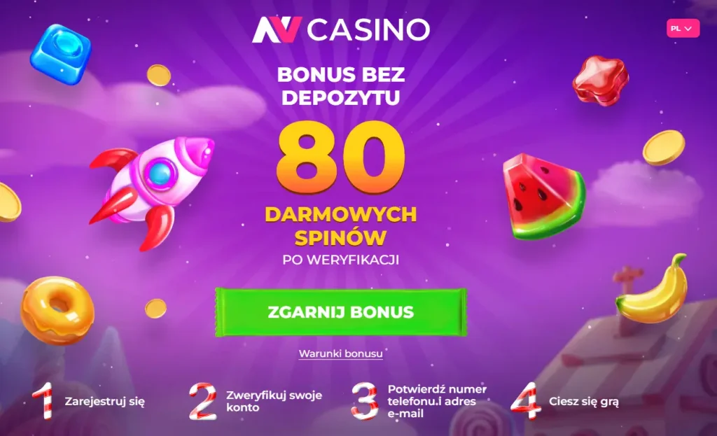 Darmowe spiny bez depozytu nv casino