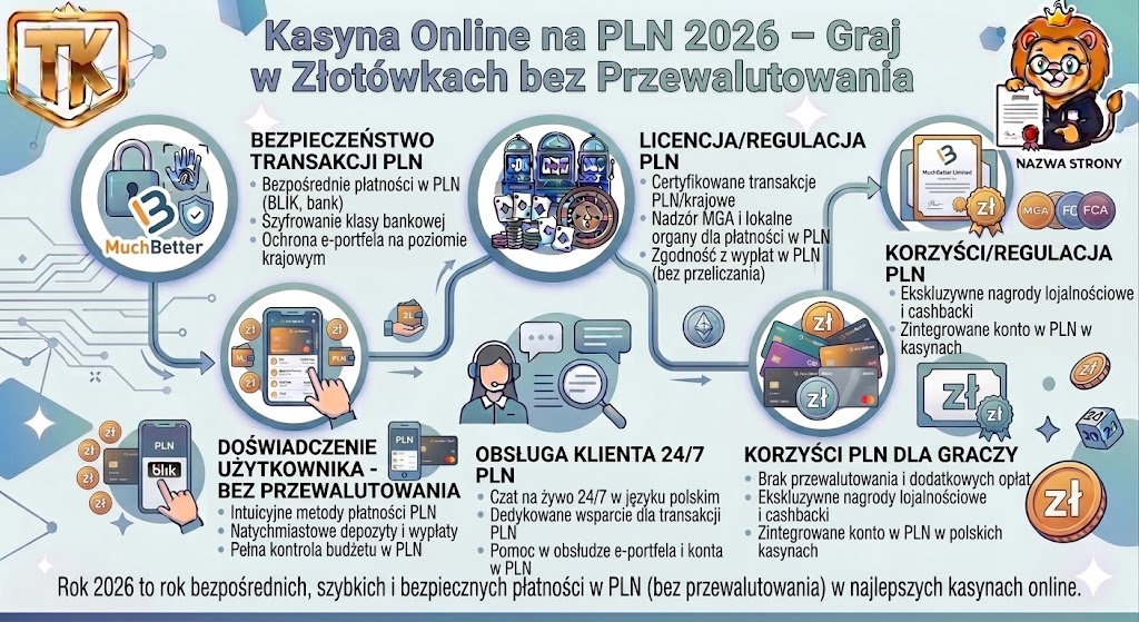Kasyna Online na PLN 2026 – Graj w Złotówkach bez Przewalutowania