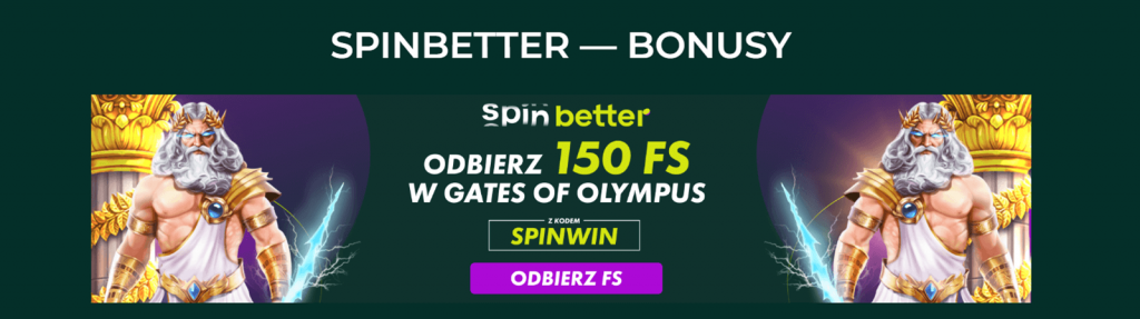 SpinBetter 150 FS Gates of Olympus