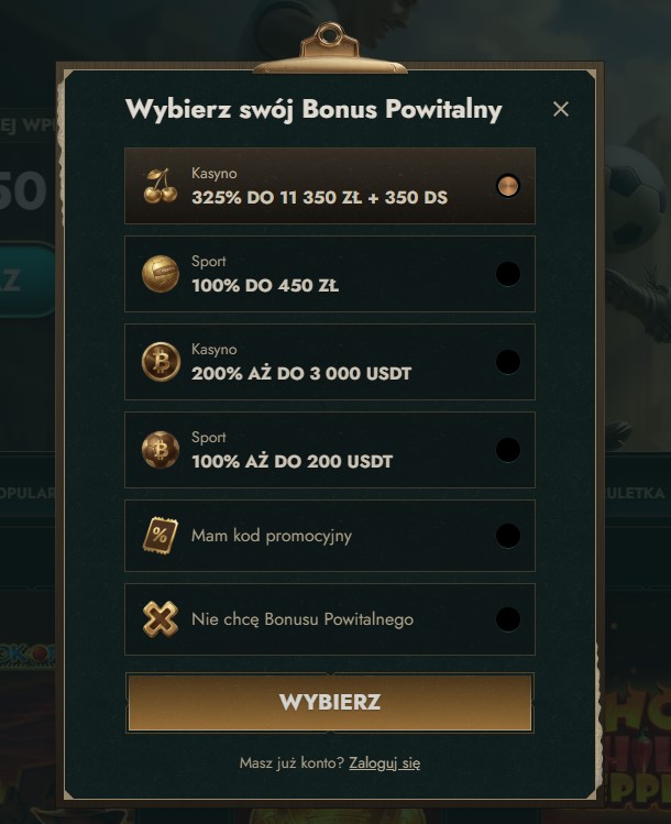 Dolly Casino bonus — ile wynosi pakiet powitalny?