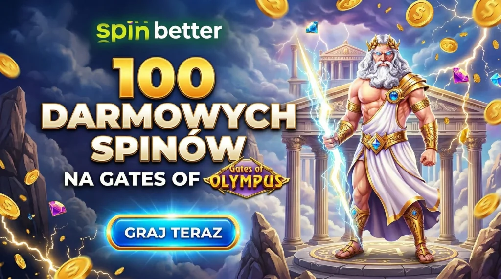 SpinBetter — 100 darmowych spinów na Gates of Olympus
