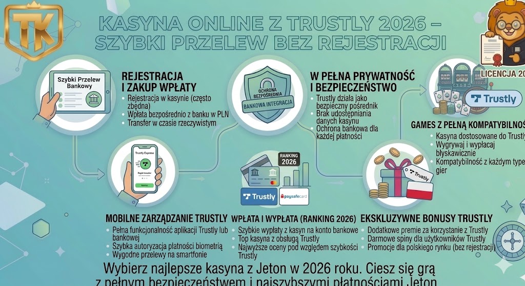 Kasyna Online z Trustly 2026 – Szybki Przelew bez Rejestracji