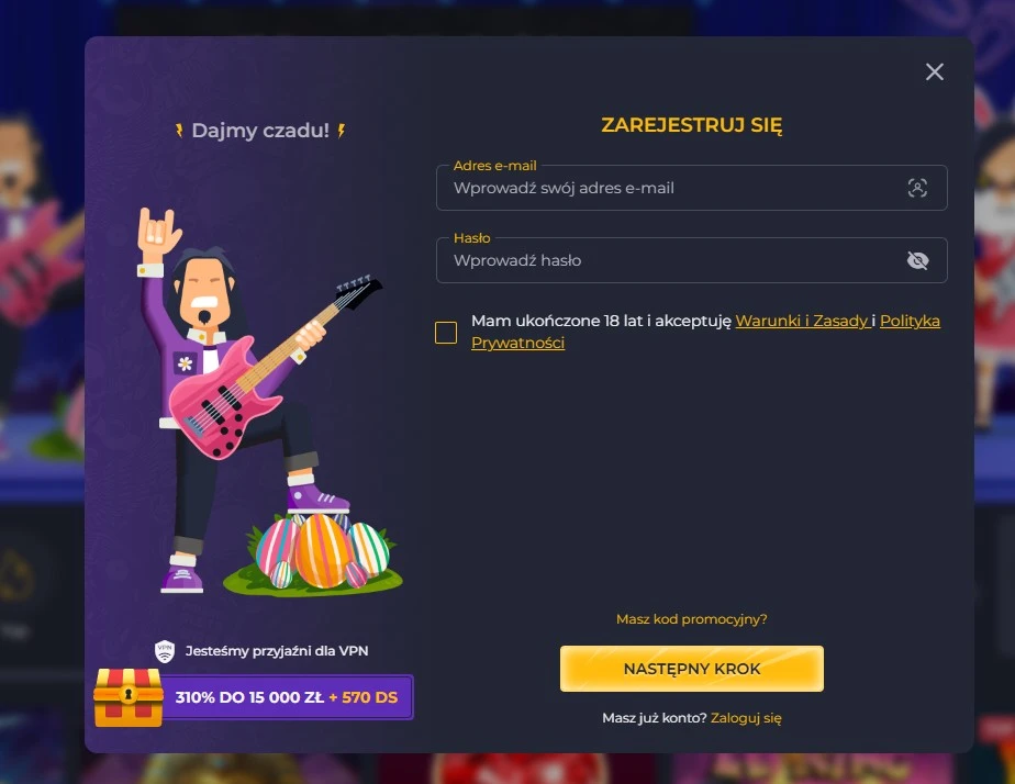 Rolling Slots login — jak zalogować się i stworzyć konto?