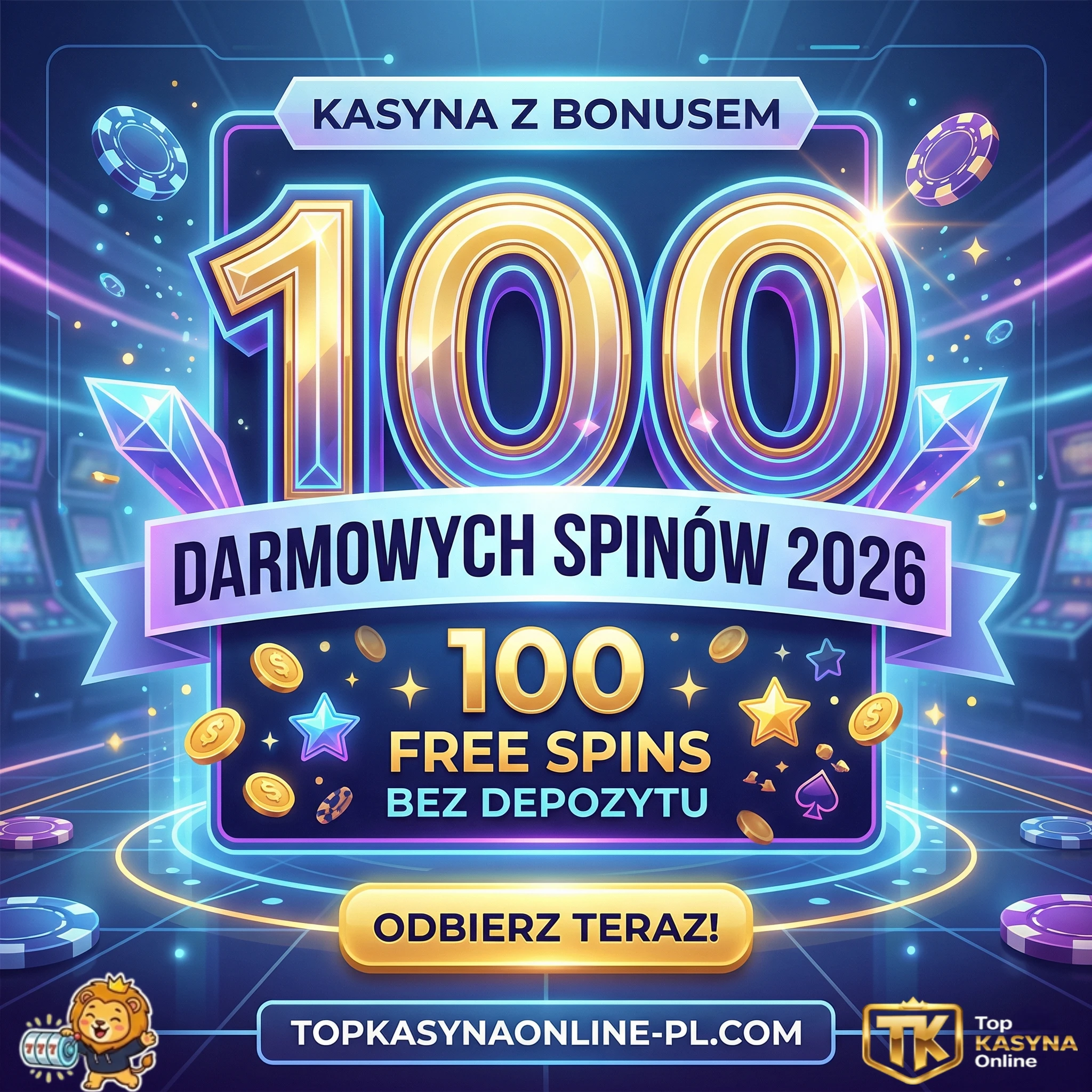 100 Darmowych Spinów 2026 — Kasyna z Bonusem 100 Free Spins Bez Depozytu