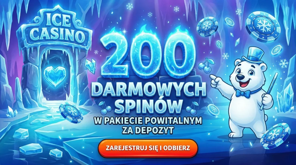 Ice Casino — 200 free spins w pakiecie powitalnym za depozyt