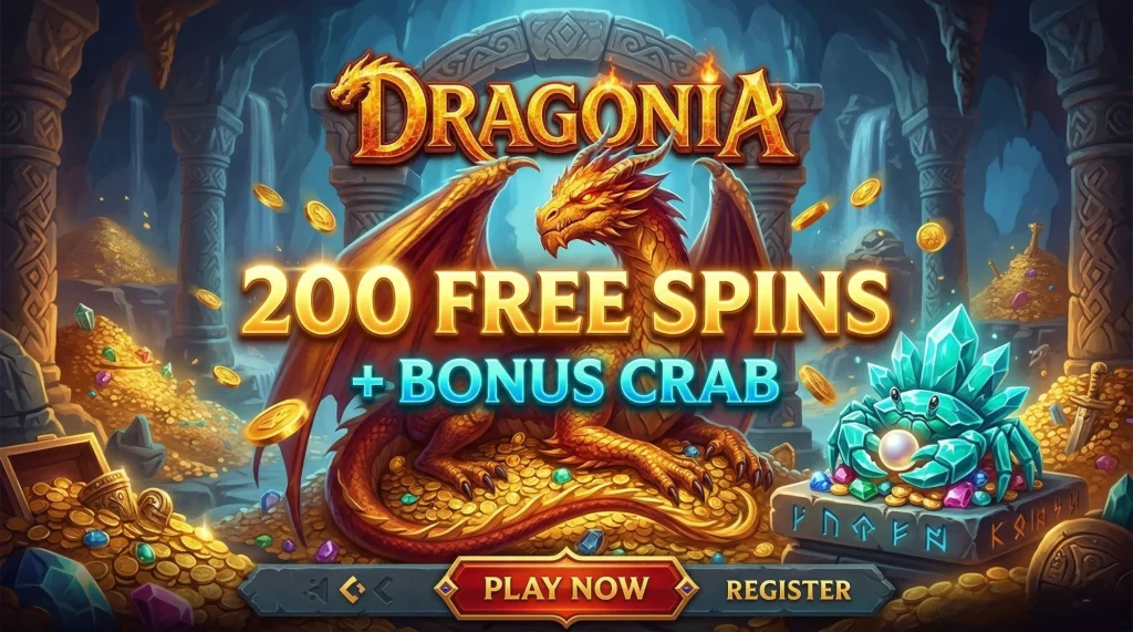 Dragonia — 200 free spins + Bonus Crab