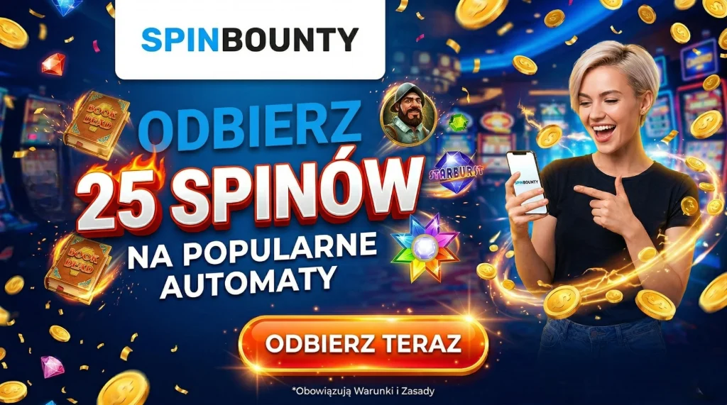 SpinBounty — 25 spinów na popularne automaty