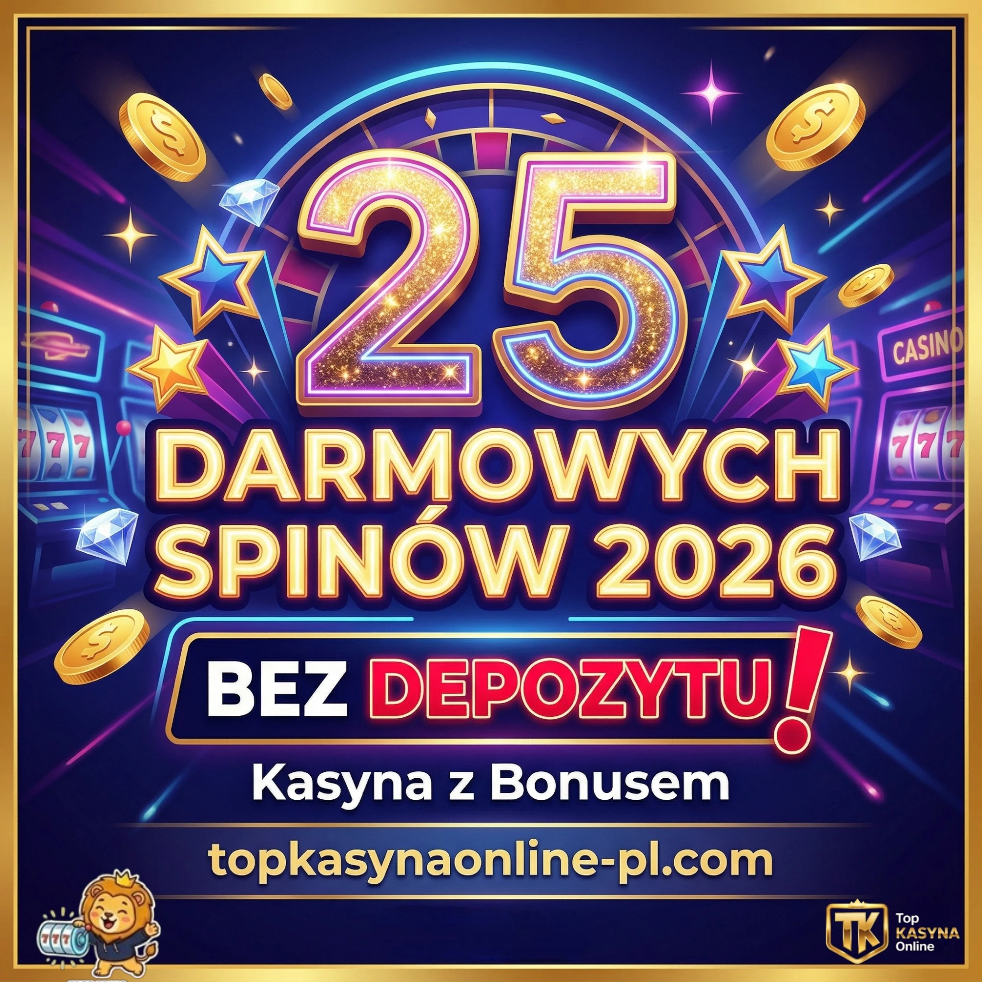 25 Darmowych Spinów 2026 — Kasyna z Bonusem 2с5 Free Spins Bez Depozytu