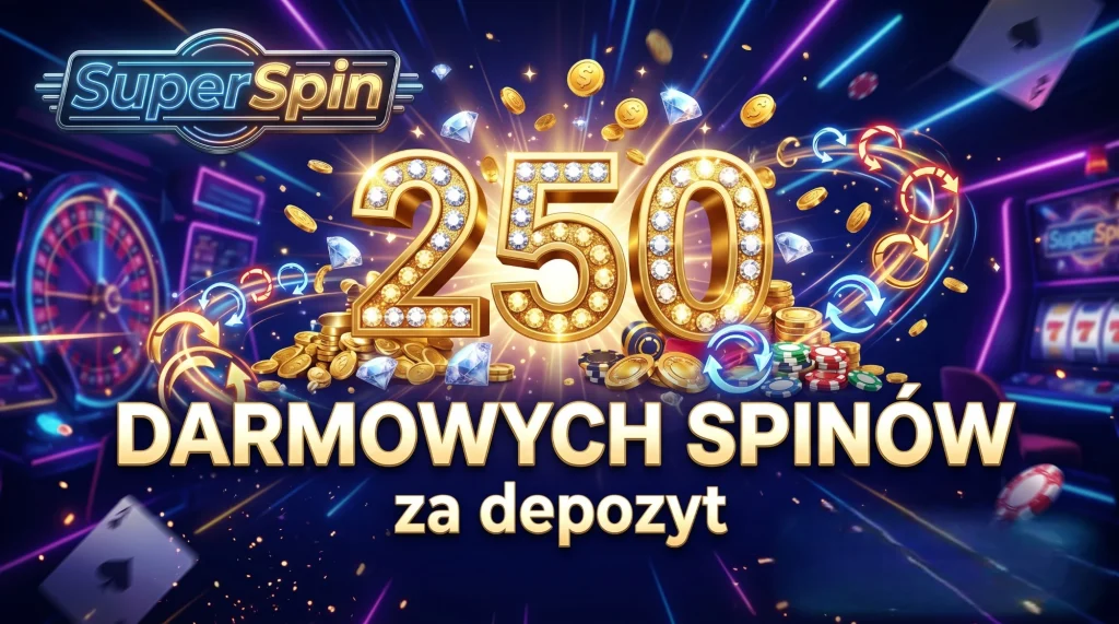 SuperSpin — 250 darmowych spinów za depozyt
