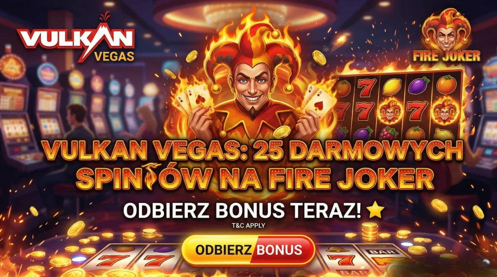 Vulkan Vegas — 25 darmowych spinów na Fire Joker