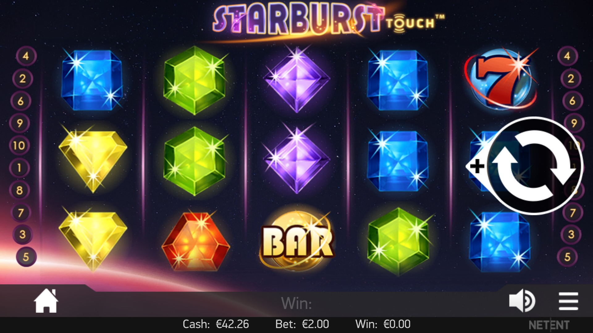 Starburst slot