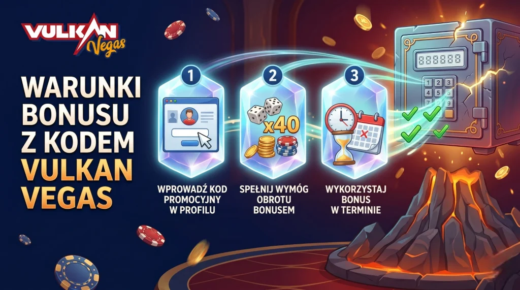 Warunki bonusu z kodem Vulkan Vegas