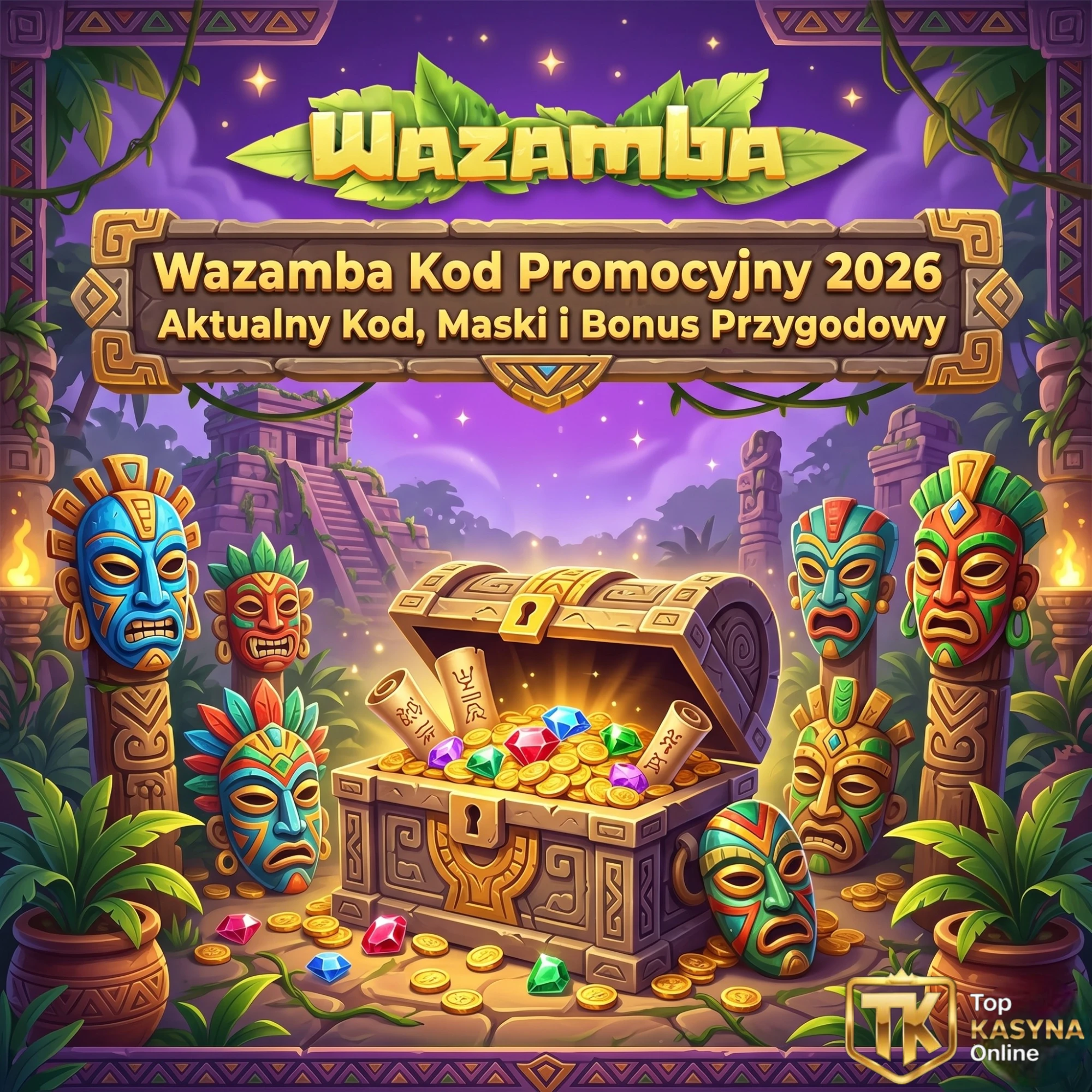 Wazamba Kod Promocyjny 2026 - Aktualny Kod, Maski i Bonus Przygodowy