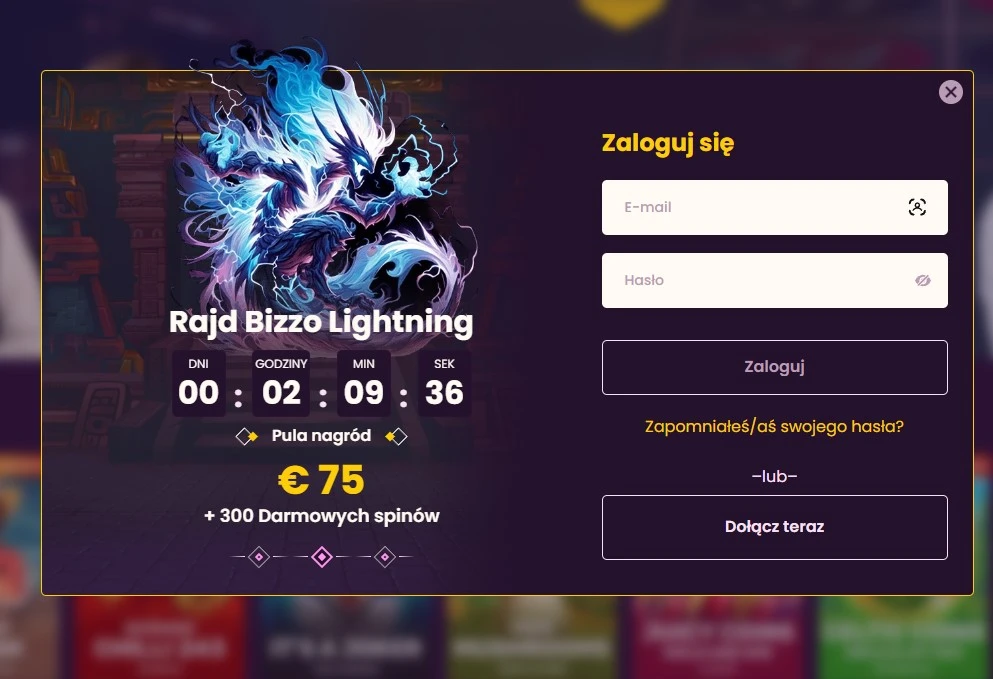 Bizzo Casino login — jak zalogować się i rozpocząć grę?