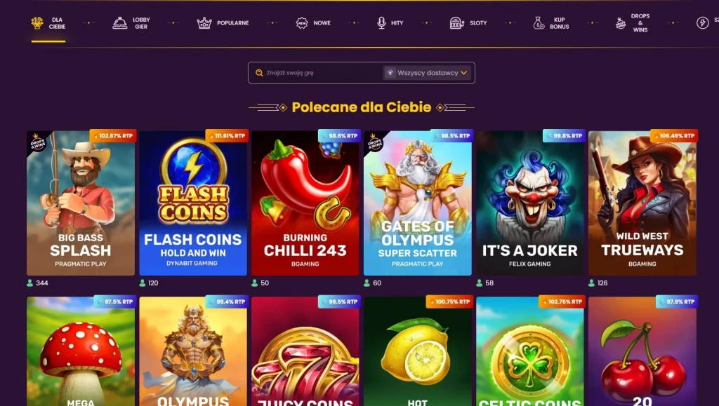 Bizzo Casino gry — ile automatów i jakie kategorie?