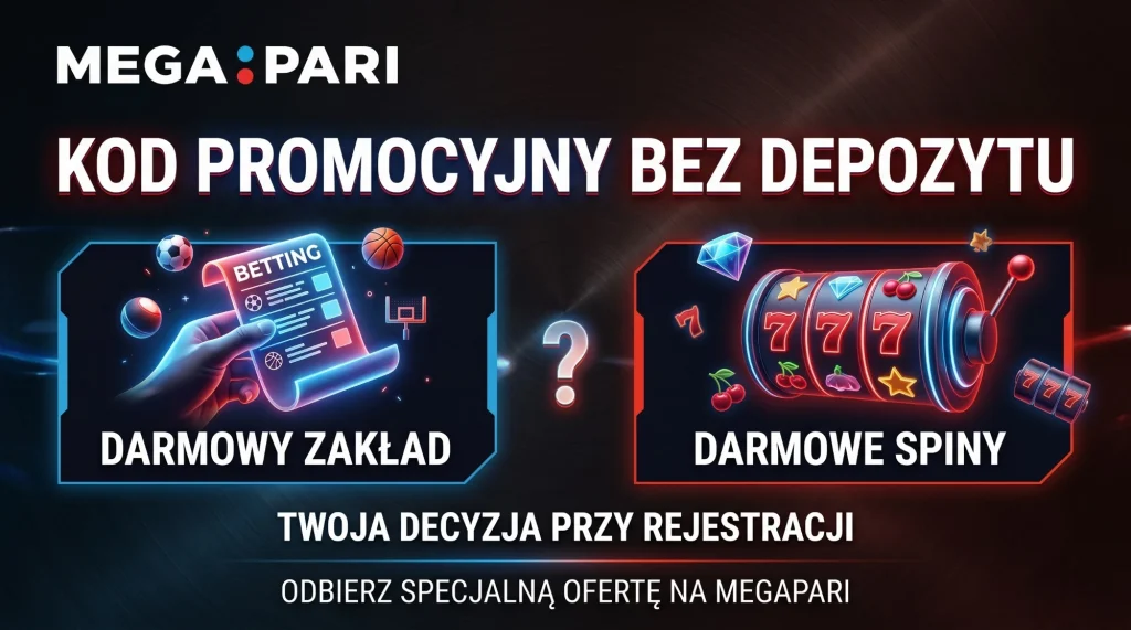 Megapari kod promocyjny bez depozytu - freebet lub spiny? 🎰