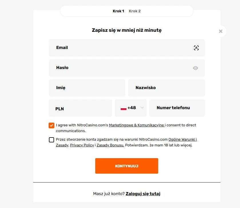 Nitro Casino login — jak się zalogować i rozpocząć grę?