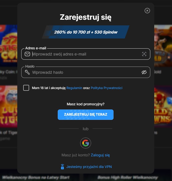 Need for Spin login — jak zalogować się i stworzyć konto?