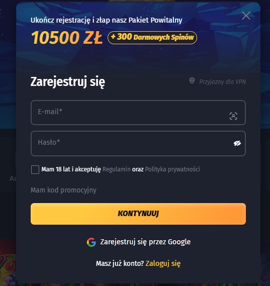 Winshark login — jak zalogować się i stworzyć konto?