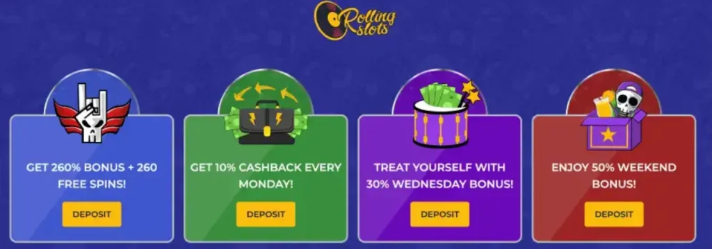 Darmowe spiny Rolling Slots — automat i wartość 🎰

