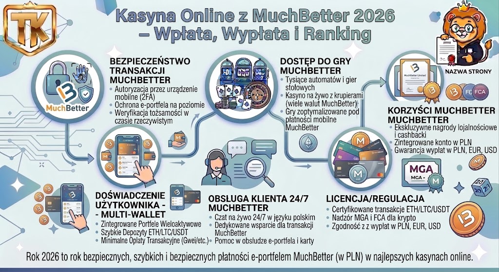 Kasyna Online z MuchBetter 2026 – Wpłata, Wypłata i Ranking