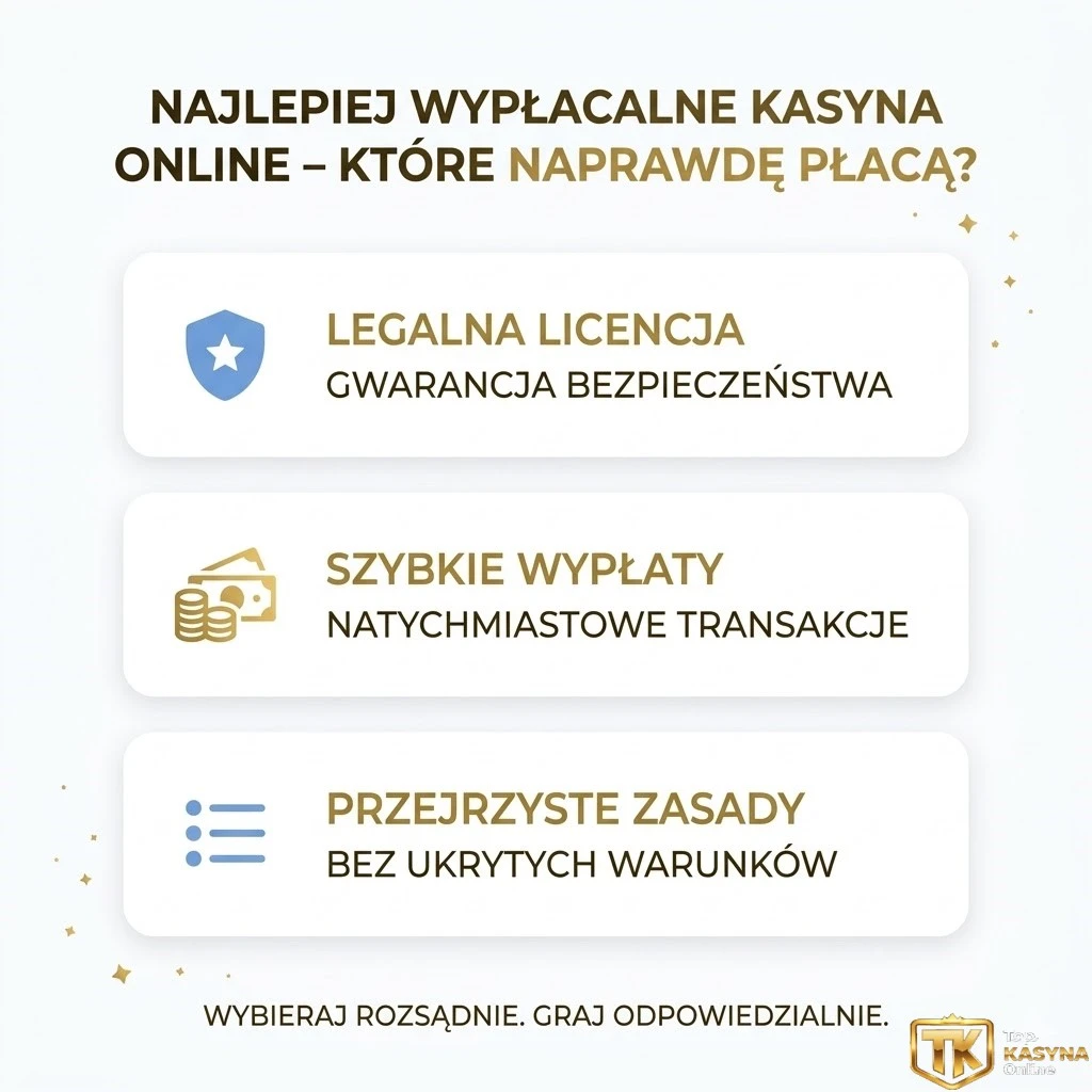 Najlepiej wypłacalne kasyna online – które naprawdę płacą? main pic