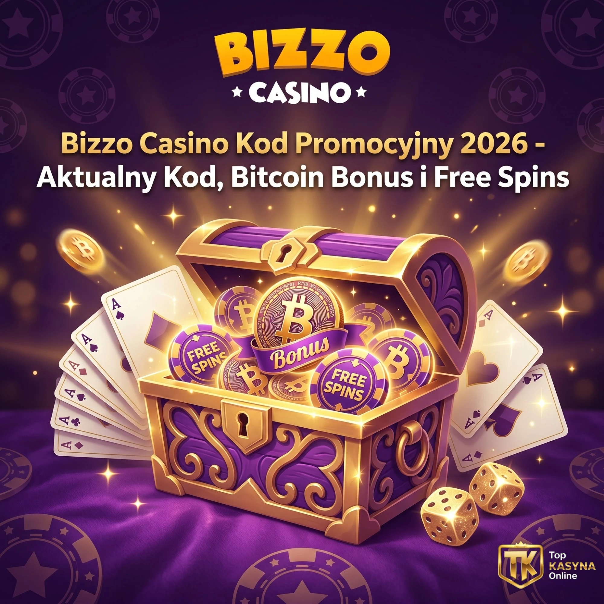 Bizzo Casino Kod Promocyjny 2026 - Aktualny Kod, Bitcoin Bonus i Free Spins