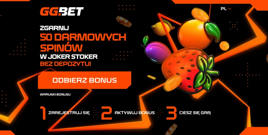 GG Bet — 50 spinów na Joker Stoker z obrotem x40