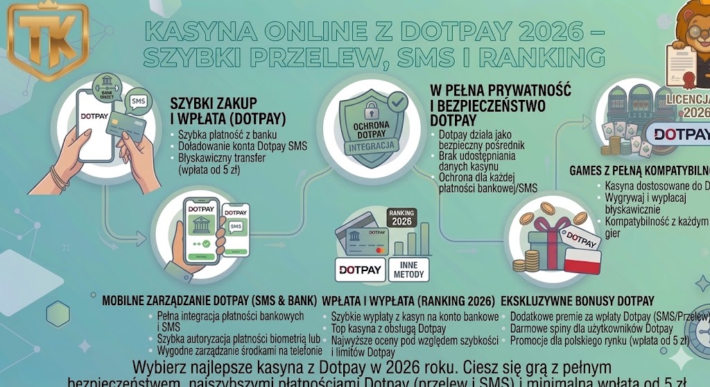 Kasyna Online z Dotpay 2026 – Szybki Przelew, SMS i Ranking