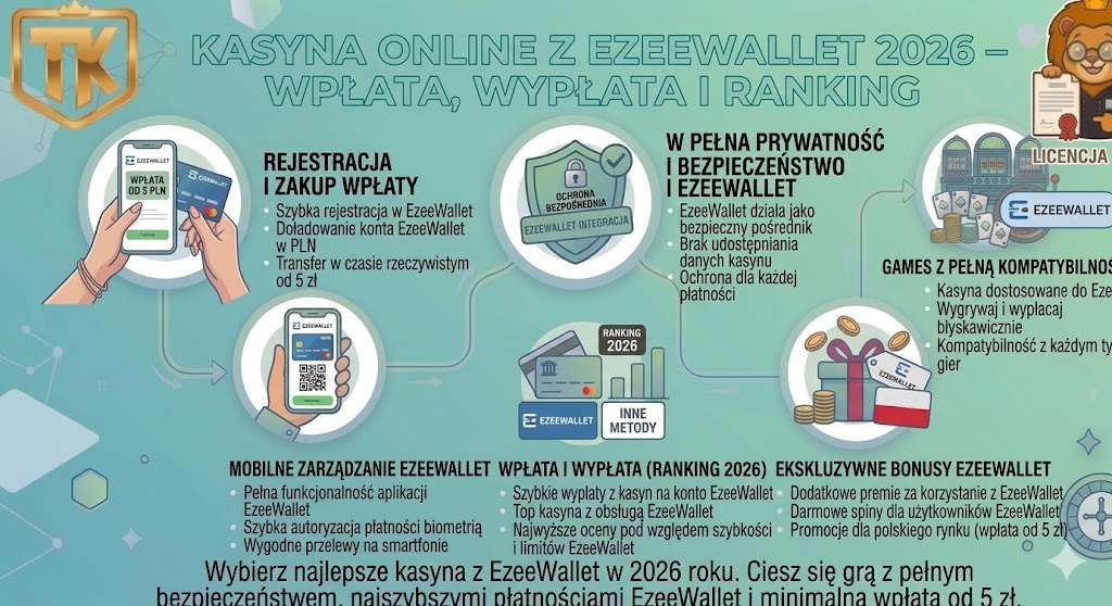 Kasyna Online z EzeeWallet 2026 – Wpłata, Wypłata i Ranking