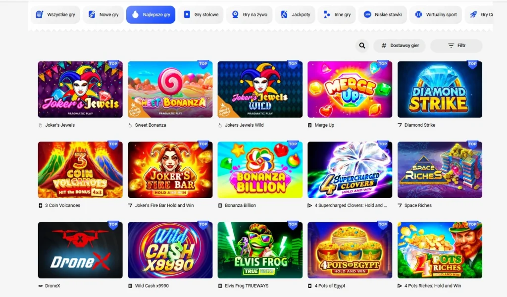 Slottica gry — ile automatów i jakie kategorie?