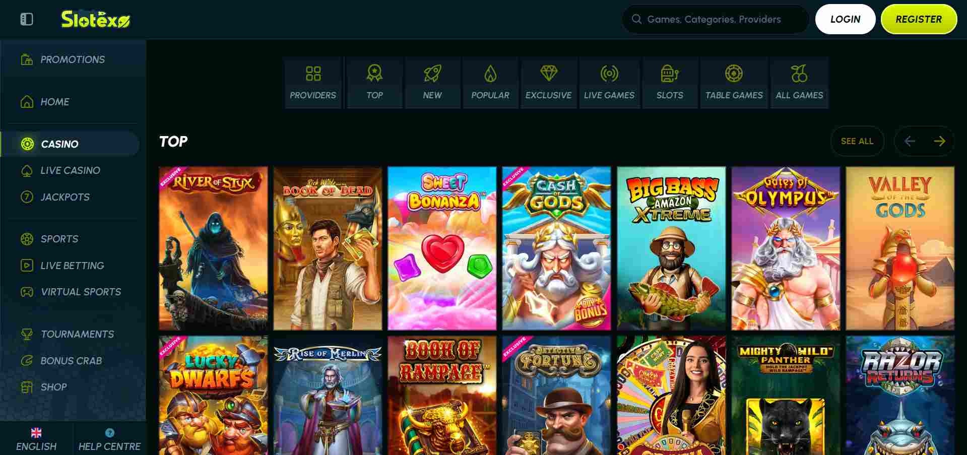 Slotexo Casino Jeton