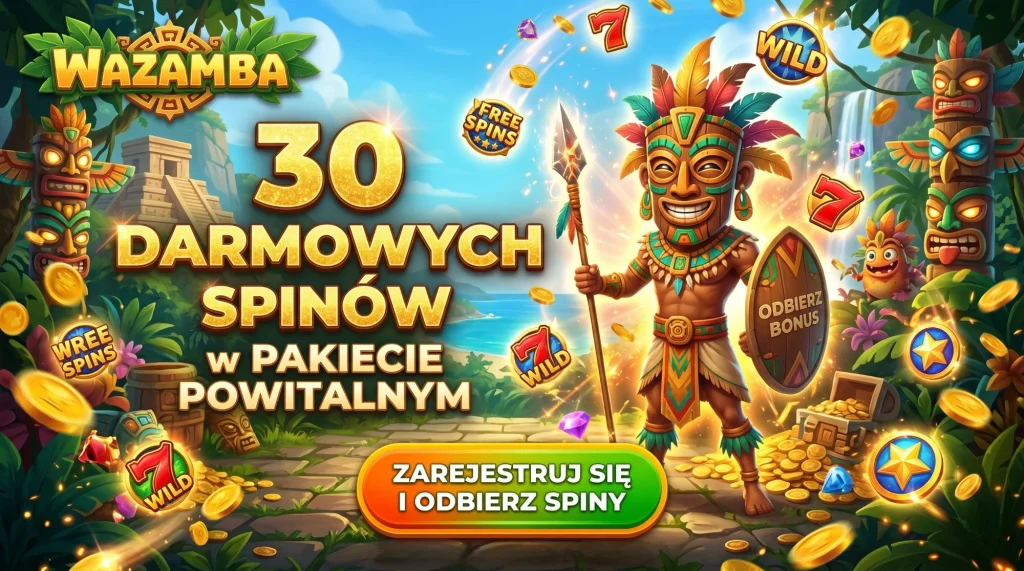Wazamba — 30 darmowych spinów w pakiecie powitalnym