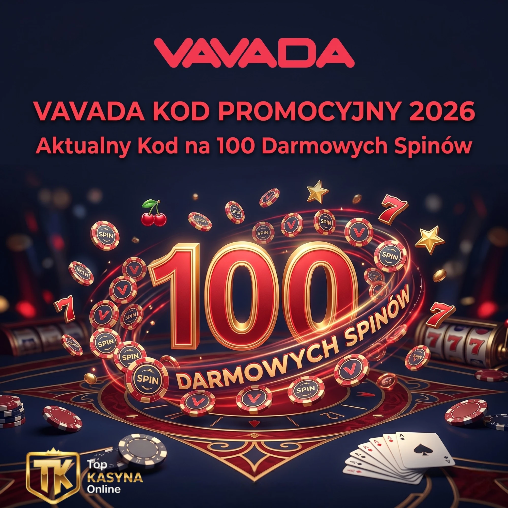 Vavada Kod Promocyjny 2026 &ndash; Aktualny Kod na 100 Darmowych Spin&oacute;w