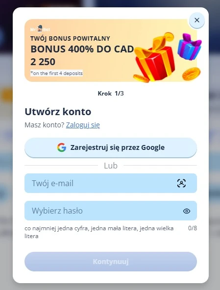 Mr Bet login — jak zalogować się i utworzyć konto?