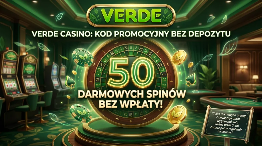 VERDE CASINO promo code no deposit - darmowe spiny bez wpłaty
