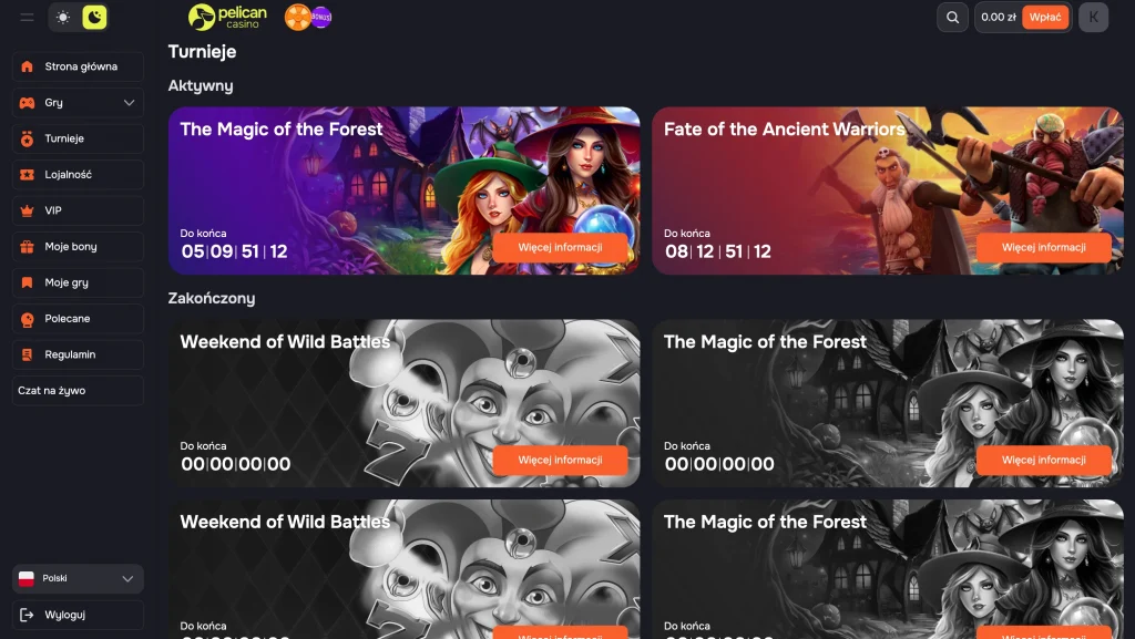 Pelican Casino kod promocyjny bez depozytu
