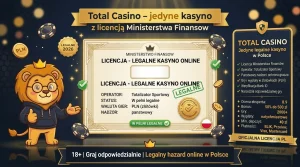 Total Casino – jedyne kasyno z licencją Ministerstwa Finansów