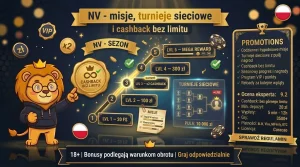 NV – misje, turnieje sieciowe i cashback bez limitu