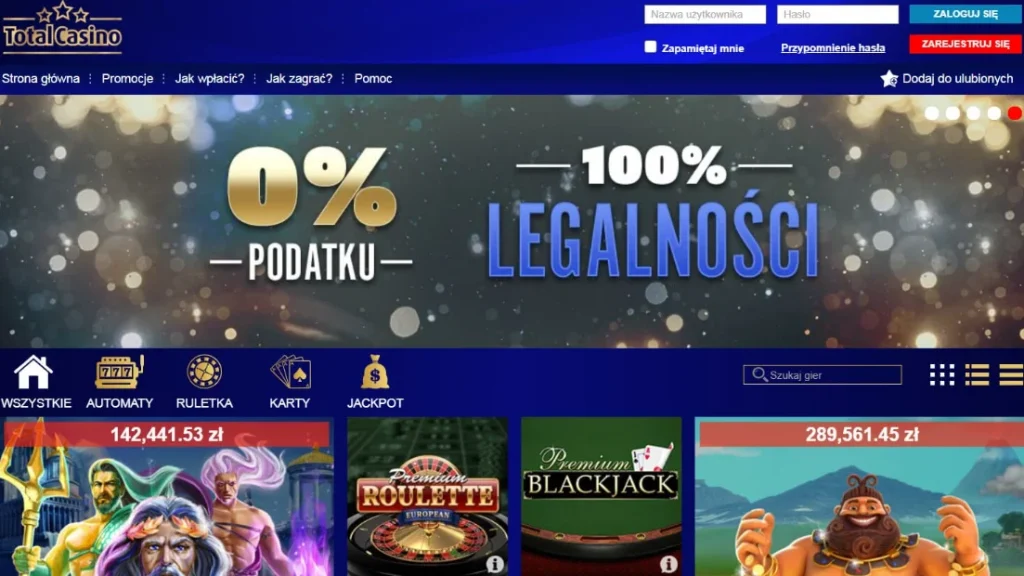 Total Casino bonus powitalny i oferty promocyjne 🎁